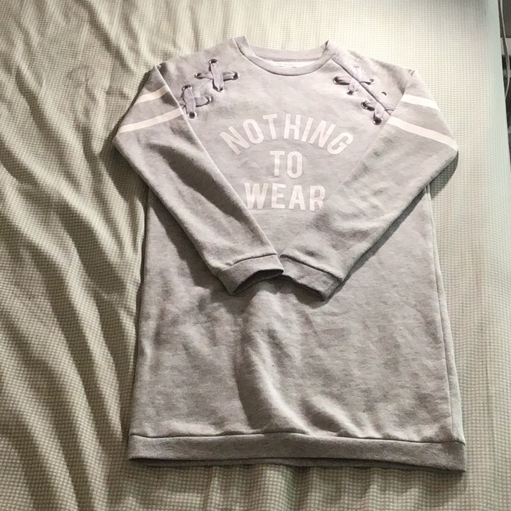 Nothing to wear grey sweater dress